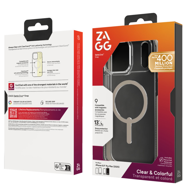 ZAGG Santa Cruz Snap θήκη για iPhone 17 Pro Max - Titan