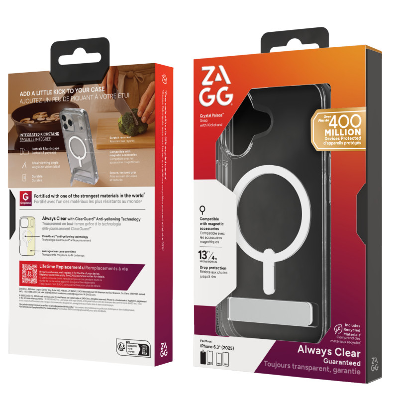 ZAGG Crystal Palace Snap Θήκη για iPhone 13 Pro Max - Διαφανές