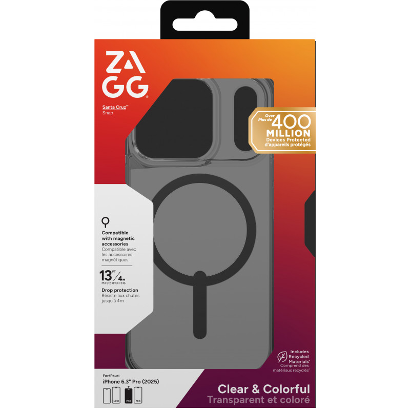 ZAGG Santa Cruz Snap Θήκη για iPhone 17 Pro - Μαύρο μεσάνυχτων