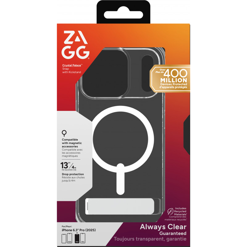 ZAGG Crystal Palace Snap Θήκη για iPhone 17 Pro - Διαφανές