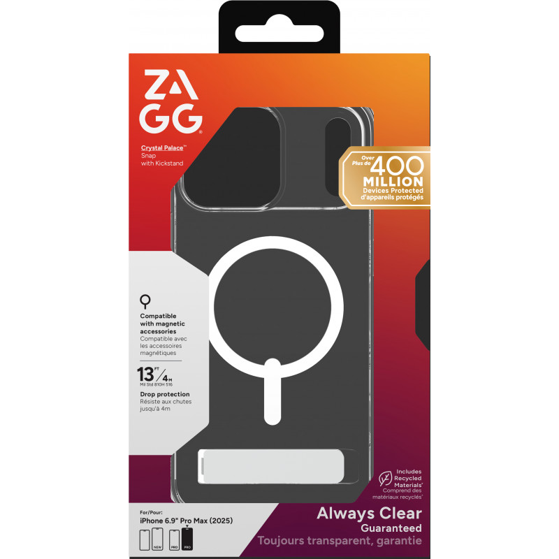 ZAGG Crystal Palace Snap Θήκη για iPhone 17 Pro Max - Διαφανές