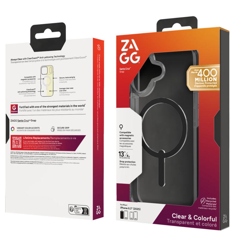 ZAGG Santa Cruz Snap Θήκη για Apple iPhone 17 - Μαύρο