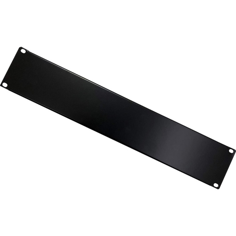 Techly 302013 2U 19 ιντσών τυφλό πάνελ rack, χάλυβας, μαύρο