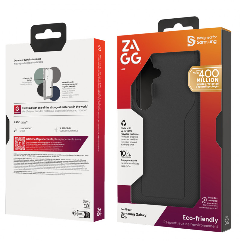 ZAGG Luxe θήκη για Samsung Galaxy S26, μαύρο, ZG702321154