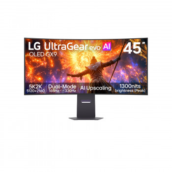 LG UltraGear 45GX950B-B 44,5 ιντσών WQHD 240Hz Curved OLED Gaming Monitor