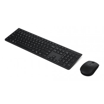 Lenovo Professional Ασύρματο σετ πληκτρολογίου και ποντικιού - δανέζικο layout, 1600 DPI, 2,4 GHz, Μαύρο