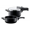 SILIT Silargan Sicomatic t-Plus σετ χύτρας ταχύτητας 4,5L + 3,0L, 22cm, Μαύρο