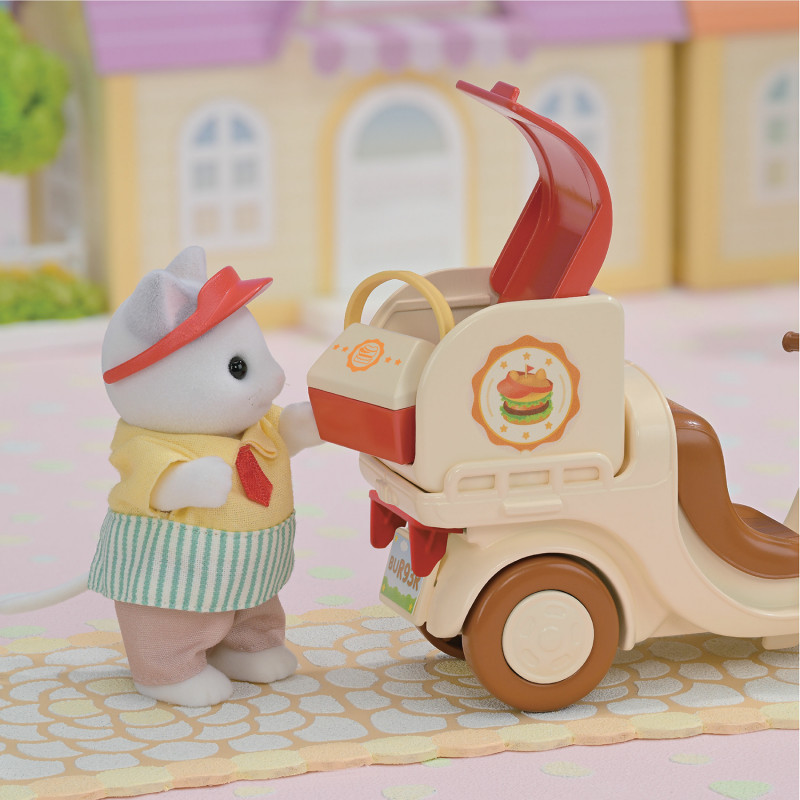 Sylvanian Families Κινητό περίπτερο χάμπουργκερ με φιγούρα
