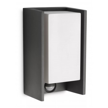 Philips myGarden IR ES Επιτοίχιος φωτιστής Bridge 42W με ανιχνευτή κίνησης Ανθρακί