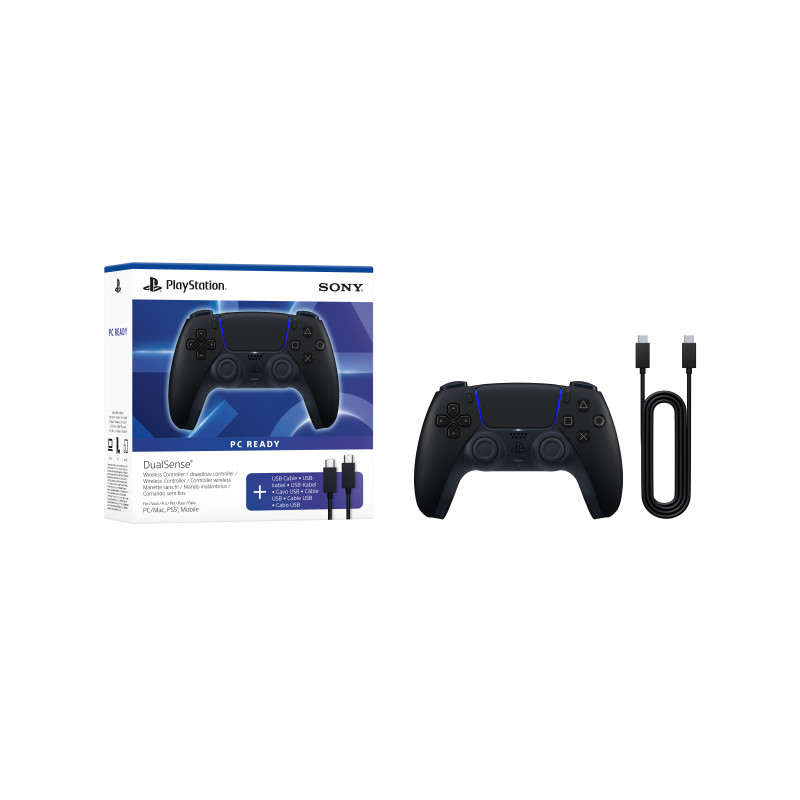 Sony PS5 DualSense Ασύρματο Χειριστήριο Μεσάνυχτα Μαύρο USB PC