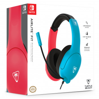 Turtle Beach Airlite Fit Ενσύρματο Gaming Headset - Neon Μπλε & Κόκκινο TBS-8002-25