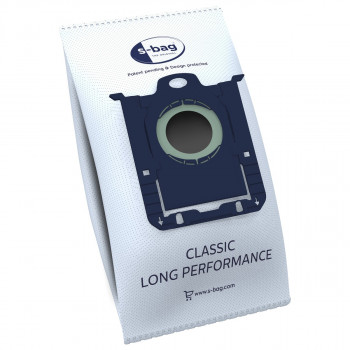 AEG GR201SM s-bag Classic Long Performance Σακούλες Ηλεκτρικής Σκούπας, Συσκευασία 8 τεμ., Μπλε/Λευκό, για VX4 Σειρά 900 168 824