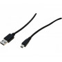 EXERTIS CONNECT Καλώδιο Mini USB 2.0, Βύσμα USB-A σε βύσμα USB Mini-B 5-Pin, 1,0 m, Μαύρο 532516