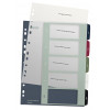 Leitz Register 1235 Style DIN A4 1-5 πολυπροπυλένιο πολύχρωμο 5 εξαιρετικά φαρδιά διαχωριστικά φύλλα, εκτυπώσιμο σε PC 1235-00-00