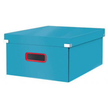 LEITZ Click & Store Cosy L Κουτί αποθήκευσης, Μπλε, Σκληρό χαρτόνι με επένδυση PP, συναρμολόγηση με κουμπιά, 1 τεμ. 5349-00-61