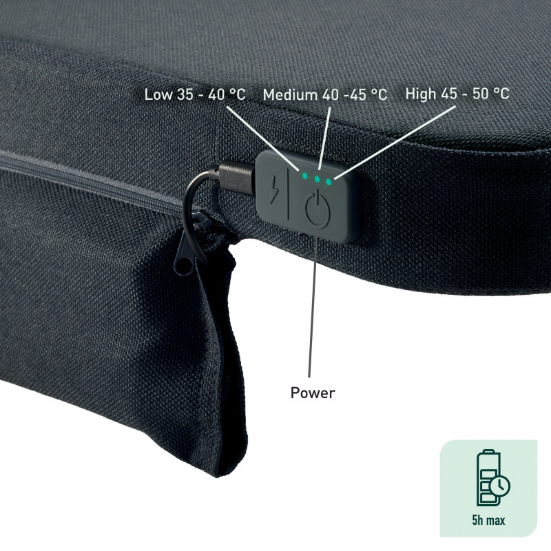 LEITZ iComfi Μαξιλάρι θέρμανσης, Dark Grey 51910089