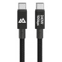 Black Rock Καλώδιο USB-C σε USB-C 240W 10Gbps 1,2m Μαύρο 00201766