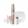 Braun FaceSpa Pro 921 Αποτριχωτική συσκευή προσώπου 3 σε 1, βούρτσα καθαρισμού & συσκευή σύσφιξης, μπρονζέ-λευκό