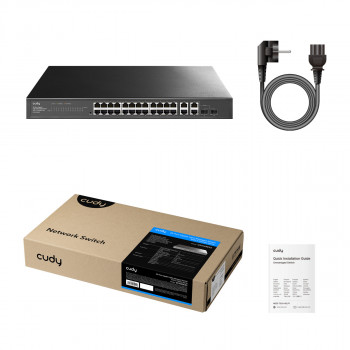 Cudy GS1028ES2 26-Port Gigabit Ethernet Switch με 2 Combo SFP