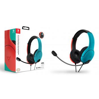 PDP Gaming LVL40 Ενσύρματο Στερεοφωνικό Gaming Headset για Nintendo Switch, Μπλε/Κόκκινο