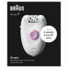Braun Silk-épil 1 SE1-000 Αποτριχωτική συσκευή (λευκό/ροζ) 7500435224949