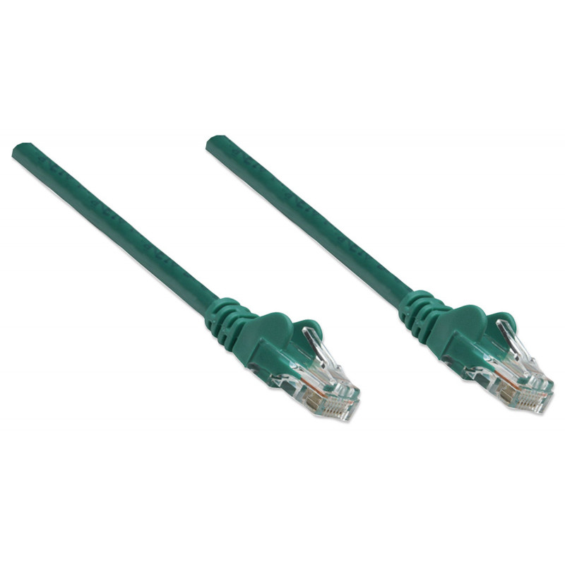 Intellinet Καλώδιο Patch Cat6 UTP, 2 x RJ-45, χυτό, 15,0 m, πράσινο (342537)