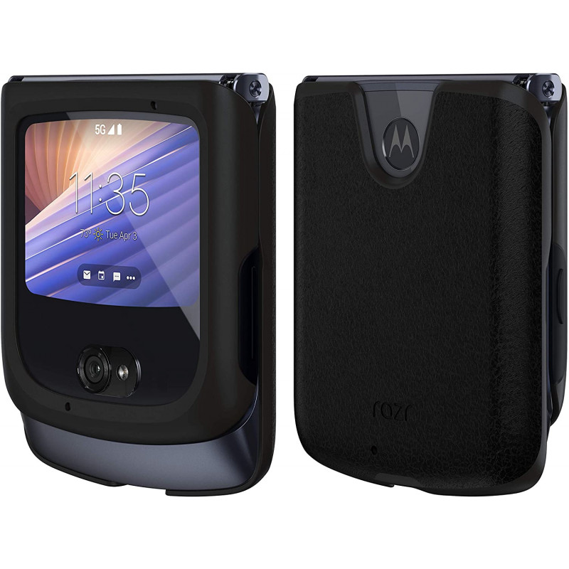 Motorola Δερμάτινη Θήκη Μαύρη για Motorola RAZR - PG38C03190