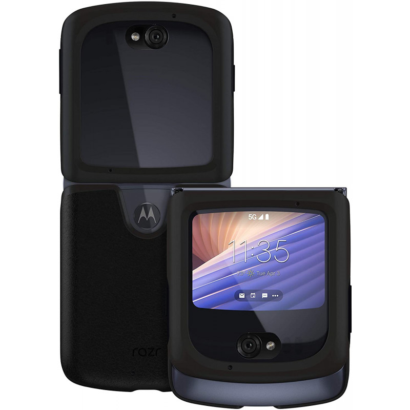 Motorola Δερμάτινη Θήκη Μαύρη για Motorola RAZR - PG38C03190