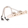 ACT SB2400 πολύπριζο 8 θέσεων με 2 θύρες φόρτισης USB-A, καλώδιο 1,5 m, μαύρο