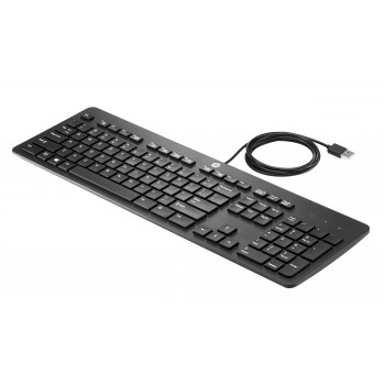 HP Business Slim USB πληκτρολόγιο - Ισπανικό QWERTY, αδιάβροχο, μαύρο