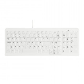 CHERRY Active Key MedicalKey AK-C7000F-U1-W/UK ενσύρματο πληκτρολόγιο USB, λευκό/ανοιχτό γκρι, IP68 σφραγισμένο, απολυμαινόμενο