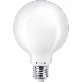 Philips LED Classic 60W G93 E27 θερμό λευκό ματ μη ρυθμιζόμενο σφαιρικός λαμπτήρας