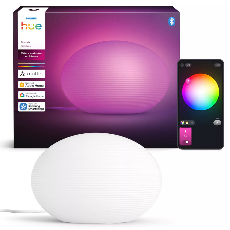 Philips Flourish Hue επιτραπέζιο φωτιστικό EU/UK 1xA60 WCA