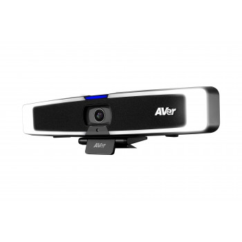 AVer VB130 4K USB Video-Soundbar με έξυπνο φωτισμό, 4x ψηφιακό zoom, 120° οπτικό πεδίο, AI Auto-Tracking, μικρόφωνο Beamforming, ηχείο 10W, PoE+