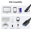 LogiLink CU0100 καλώδιο προσαρμογέα USB-C σε USB-A, 0,2 m, 10 Gbps, γωνία 90°, μαύρο