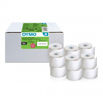 DYMO LabelWriter ετικέτες ταυτότητας, 89 x 41 mm, λευκές, αποσπώμενη κόλλα, 150 ετικέτες (2234183)