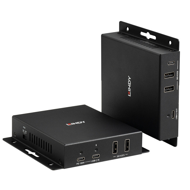 Lindy 100m Cat.6A Type-C 4K60 Extender Βίντεο και Δεδομένων HDBaseT 3.0 (39347)