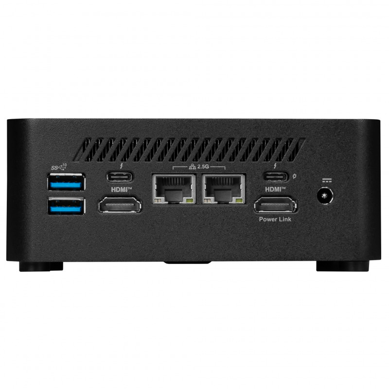 MSI Cubi NUC 1M-021DE Mini PC Barebone - Intel Core 5 120U, 8GB RAM, 512GB SSD, Windows 11 Pro, μαύρο 00B0B111-021