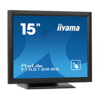 Iiyama ProLite T1531SR-B5 15 inch Οθόνη Touchscreen LED - 1024 x 768, TN, HDMI/VGA/DisplayPort, Ηχεία, Μαύρο Ματ