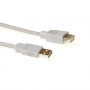 ACT SB2199 Καλώδιο Επέκτασης USB 2.0 1m Ιβουάρ USB-A Βύσμα σε USB-A Υποδοχή