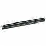 ACT 24-Port CAT6 UTP 45° γωνιακό Patch Panel, 1U, μαύρο (PP1013)