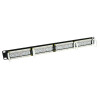 ACT 24-Port CAT6 UTP 45° γωνιακό Patch Panel, 1U, μαύρο (PP1013)