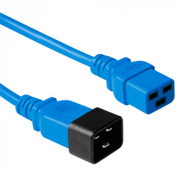 ACT Advanced Cable Technology Καλώδιο τροφοδοσίας C19 σε C20 1,2 m μπλε (AK5093)