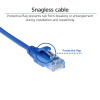 ACT Μπλε 0,25 m LSZH U/UTP CAT6 Datacenter Slimline καλώδιο patch με βύσματα RJ45 DC9652