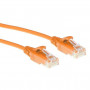 ACT Πορτοκαλί 1,5m LSZH U/UTP CAT6 Datacenter Slimline καλώδιο patch Snagless με βύσματα RJ45 (DC9151)