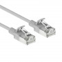 ACT γκρι 4m LSZH S/FTP CAT6A Slimline καλώδιο patch Snagless RJ45 (DB7004)