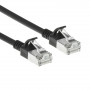 ACT μαύρο 5m LSZH S/FTP CAT6A Slimline Patch καλώδιο Snagless RJ45 (DB7905)