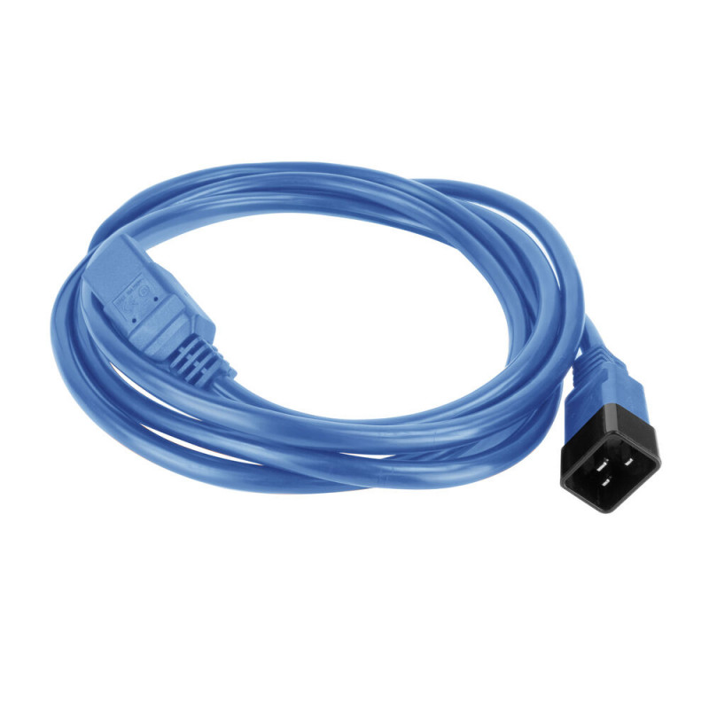 ACT Καλώδιο τροφοδοσίας C20 σε C21 IEC 60320 μπλε 1,5 m (AK5366)