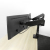 ACT AC8330 Office Solid Pro Βραχίονας διπλής οθόνης, γάζα, τοποθέτηση σε κολόνα, έως 34 inch