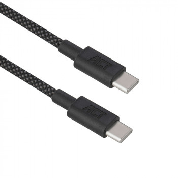 ACT USB 2.0 240W καλώδιο φόρτισης/δεδομένων USB-C σε USB-C, μαύρο, 2 m (AC3087)